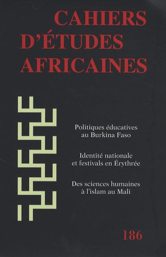 A Kifleyesus et N.R Hunt - Cahiers d'études africaines N° 186/2007 : .