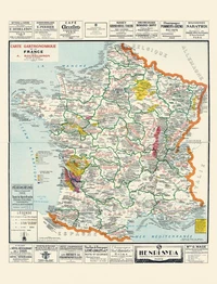 Carte gastronomique de la France