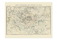 Carte pittoresque des environs de Paris