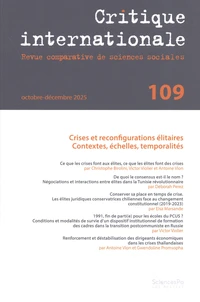 Crises et reconfigurations élitaires