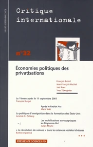 Economies politiques des privatisations