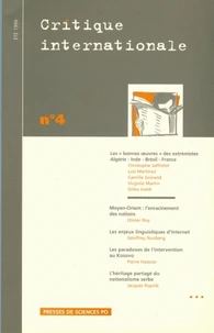 Critique internationale N° 4, Eté 1999