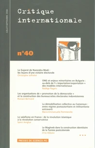 Critique internationale N° 40, Juillet-Septembre 2008