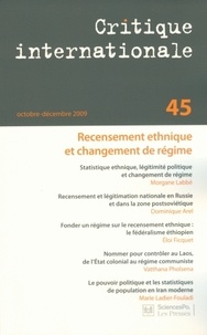 Morgane Labbé et Dominique Arel - Critique internationale N° 45, Octobre-décem : Recensement ethnique et changement de régime.