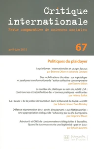 Politiques du plaidoyer