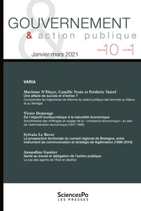Philippe Bezes et Patrick Hassenteufel - Gouvernement & action publique Volume 10 N° 1, janvier-mars 2021 : Varia.