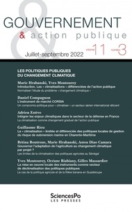 Patrick Hassenteufel et Andy Smith - Gouvernement & action publique Volume 11 N°3, juillet-septembre 2022 : .