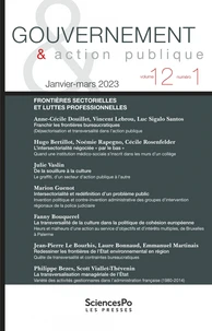 Gouvernement & action publique Volume 12 N° 1, avril 2023