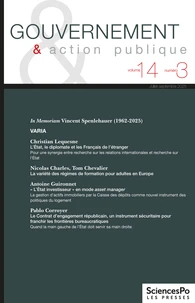 Gouvernement & action publique Volume 14 N°3,  septembre 2025