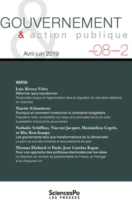 Gouvernement & action publique Volume 8 N° 2, avril-juin 2019