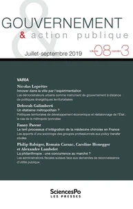 Gouvernement & action publique Volume 8 N° 3, juillet-septembre 2019