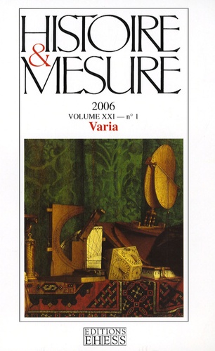 Danièle Hervieu-Léger et Gérard Minaud - Histoire & Mesure Volume 21 N° 1/2006 : Varia.