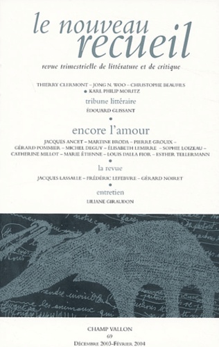 Thierry Clermont et Christophe Beaufils - Le nouveau recueil N° 69 Décembre 2003 : Encore l'amour.