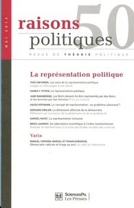 Samuel Hayat et Yves Sintomer - Raisons politiques N° 50, Mai 2013 : La représentation politique.