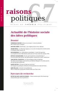 Actualité de l'histoire sociale des idées politiques