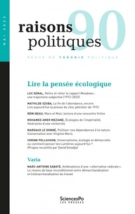 Benjamin Boudou - Raisons politiques N° 90, mai 2023 : Lire la pensée écologique.