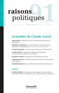 Actualités de Claude Lefort