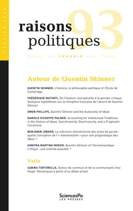 Autour de Quentin Skinner