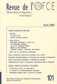 Revue de l'OFCE N° 101, Avril 2007