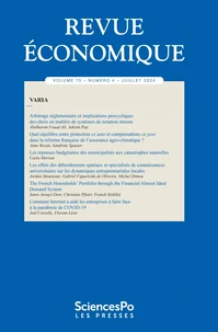 Revue économique N° 75-4
