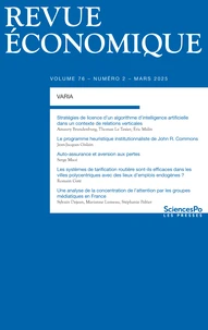 Revue économique N° 76-2