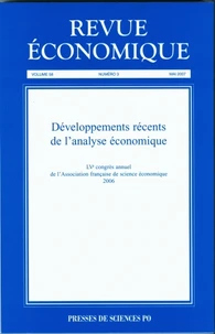 Développements récents de l'analyse économique