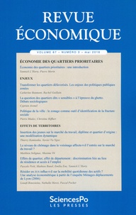 Thierry Kamionka - Revue économique Volume 67 N° 3, mai 2016 : Economie des quartiers prioritaires.