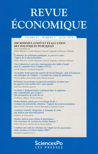 Microsimulation et évaluation des politiques publiques