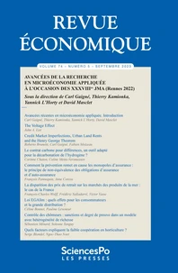 Avancées de la recherche en microéconomie appliquée à l'occasion des XXXVIIIe JMA (Rennes 2022)