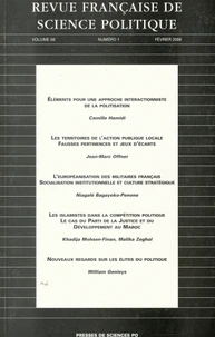 Revue française de science politique Volume 56 N° 1, Février 2006