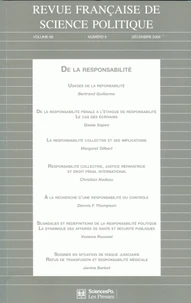 De la responsabilité