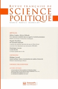 Yves Déloye - Revue française de science politique Volume 61 N° 6, décembre 2011 : .