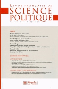 Yves Déloye - Revue française de science politique Volume 63 N° 1, Février 2013 : .