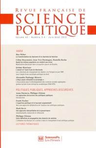 Yves Déloye - Revue française de science politique Volume 63 N° 3-4, Juin-août 2013 : .