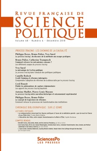  Revue - Revue française de science politique Volume 68 N°6, décembre 2018 : .