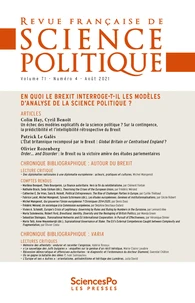 En quoi le Brexit interroge-t-il les modèles d'analyse de la science politique ?