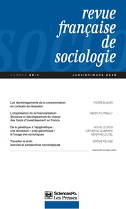  Revue - Revue française de sociologie N° 59-1 : .