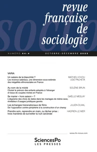 Revue française de sociologie N° 64-4