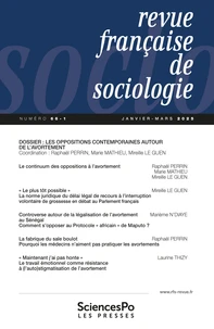 Revue française de sociologie N° 66-1