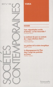 Dominique Memmi et Clément Tarantini - Sociétés contemporaines N° 105, 2017 : .
