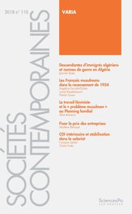  Revue - Sociétés contemporaines N° 110, 2018 : .