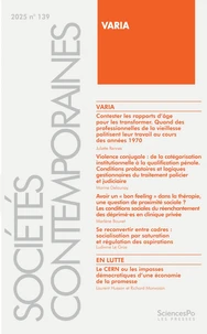 Sociétés contemporaines N° 139, 2025