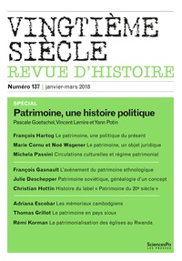  Sciences Po - Vingtième siècle N° 137 : .