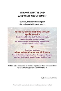 Who or What is God and What About I Me?