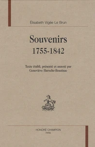 Souvenirs, 1755-1842