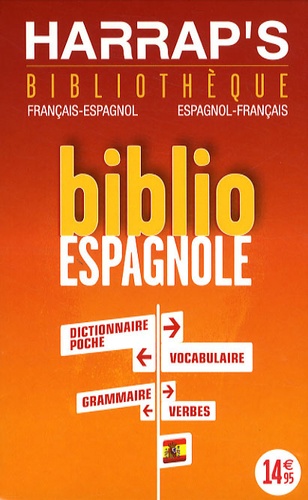  Harrap - Biblio espagnole - Coffret en 4 volumes : Verbes espagnols ; Grammaire espagnole ; Vocabulaire espagnol ; Dictionnaire poche.
