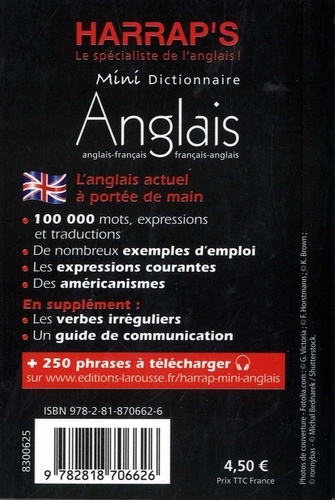 Dictionnaire mini anglais. Anglais-français, français-anglais