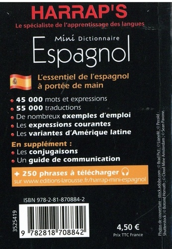 Mini dictionnaire Espagnol Harrap's