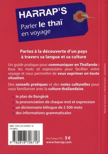 Parler le thaï en voyage  avec 1 Plan détachable