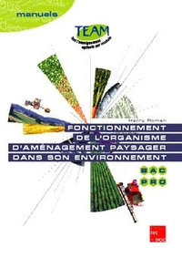 Fonctionnement de l'organisme d'aménagement paysager dans son environnement Bac pro Travaux paysagers